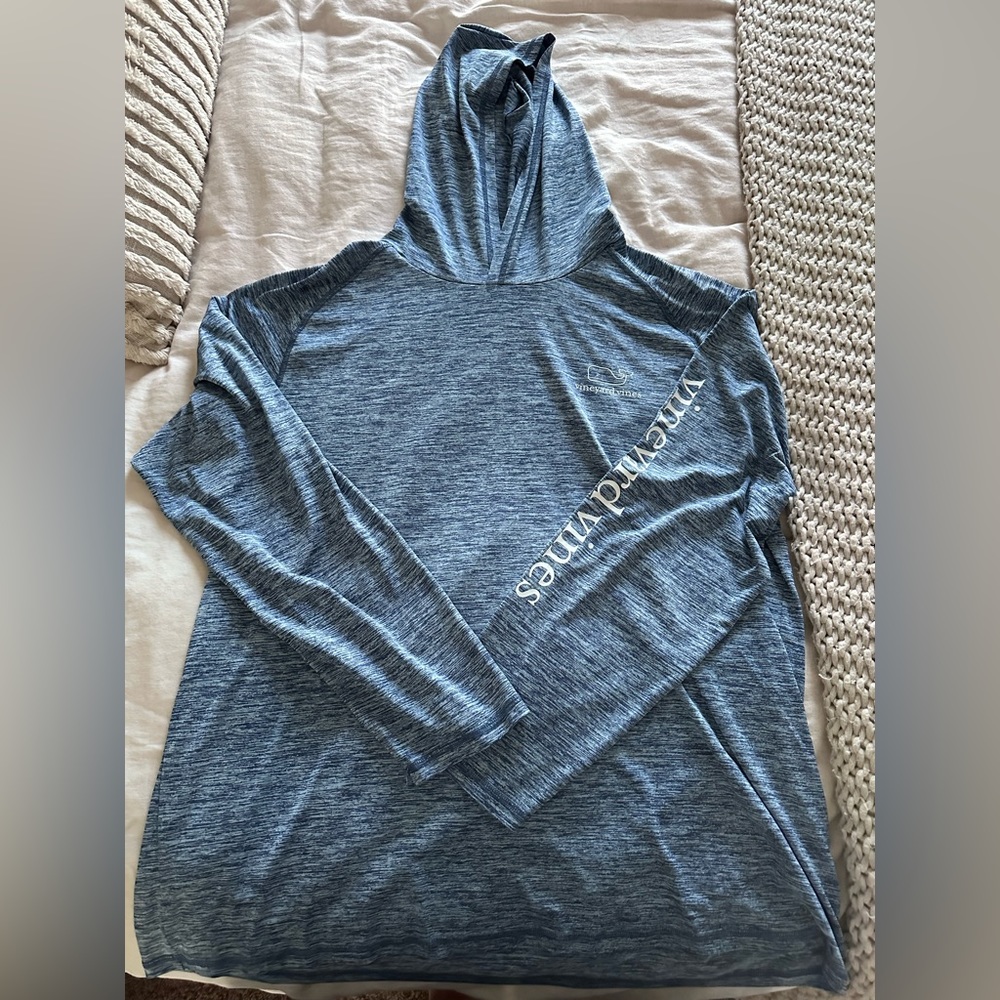 Vineyard Vines hooded dri fit shirt